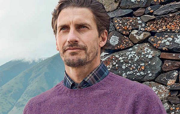 Strickpullover mit Rundhals