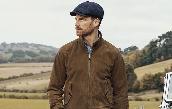 Barracuta-Blouson aus Wildleder