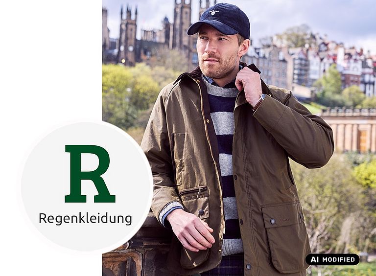Wasserabweisende Kleidung im englischen Stil