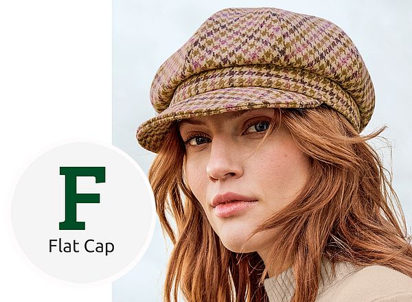 Klassische Schirmmütze Newsboy Cap