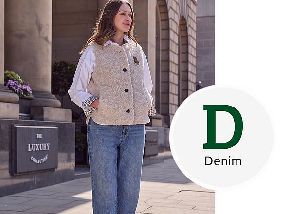 Moderner Denimlook mit Barbour Jeans