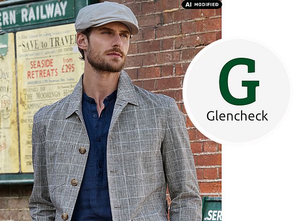 Herrenjacke im Prince of Wales Check