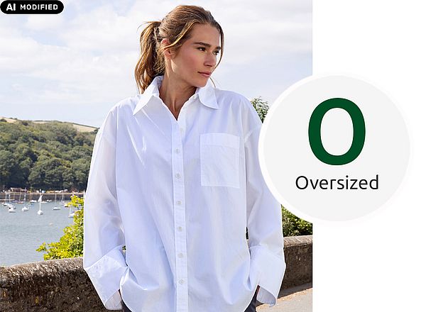 Bluse im Oversized-Stil