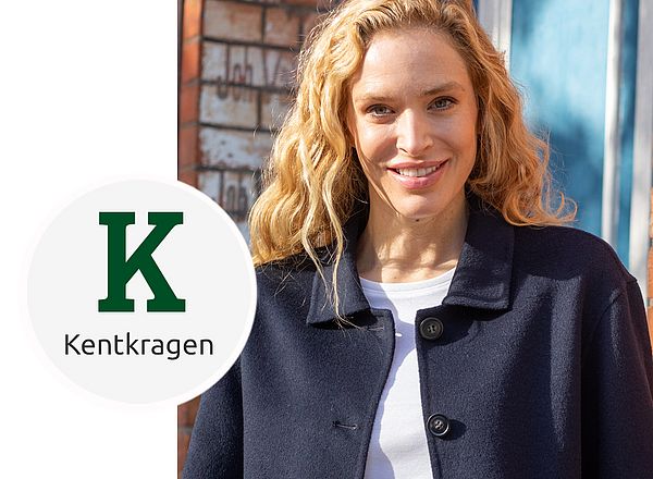 Mode mit Kentkragen Jacke mit Kentkragen