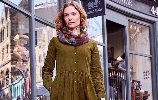 Britischer Klassiker: das Cordkleid
