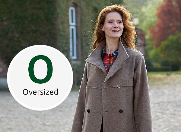 Kurzmantel im Oversized-Schnitt