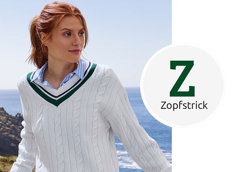Strickmode im klassischen Zopfstrick