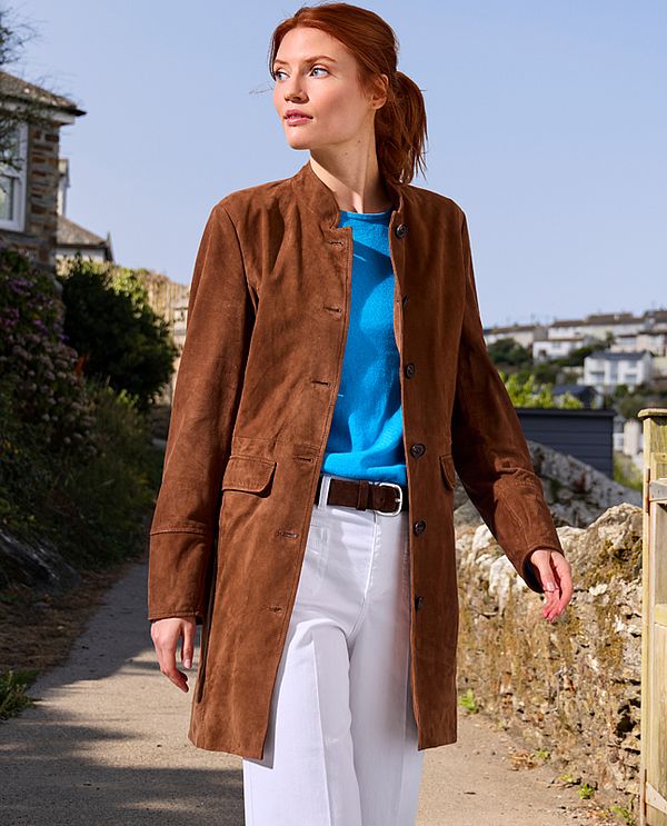 Trend für 2026 Ledermantel Trends für den London Look 2026