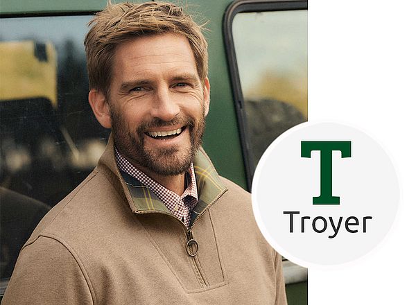 Zip-Pullover mit Troyerkragen