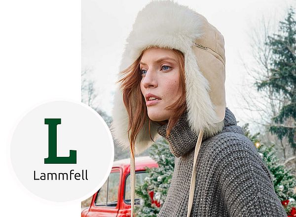 Kleidung aus weichem Lammfell
