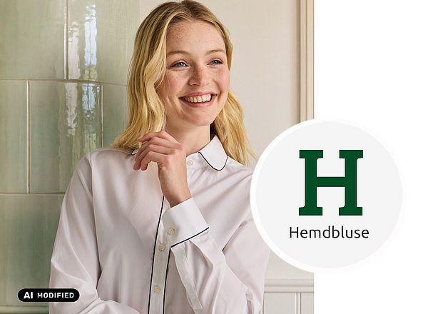 Klassische Hemdbluse für den Herbst Hemdbluse im Country Look