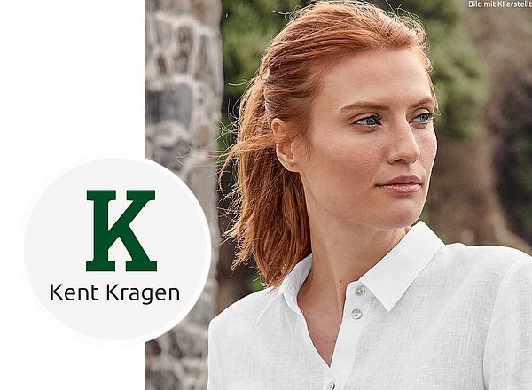 Mode mit Kentkragen Sommerbluse mit Kentkragen