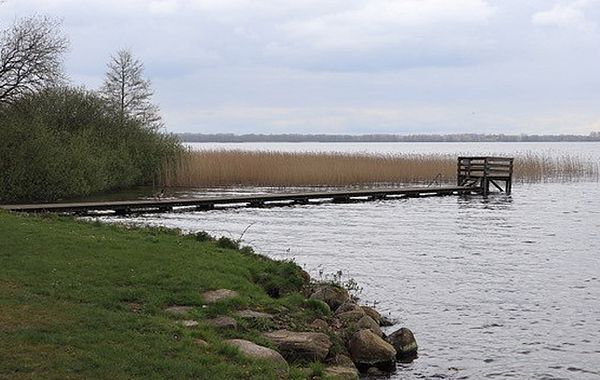 Badestelle mit Pier am Selenter See