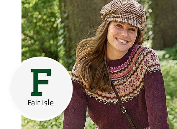Moderner Strickpullover mit Fair-Isle-Muster