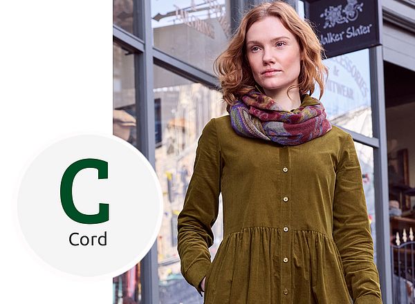 Cordmode Modernes Cordkleid