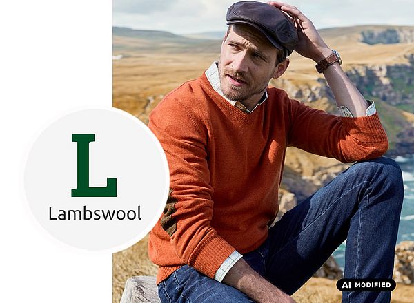 Herrenpullover aus Lammwolle