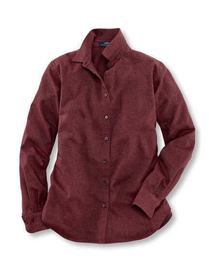 Rote Flanellbluse