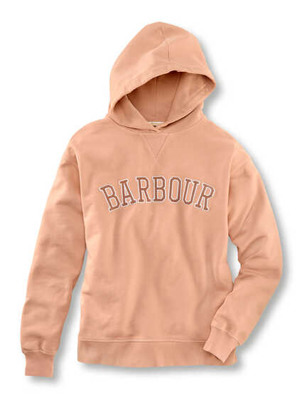 Barbour-Hoodie in Peach