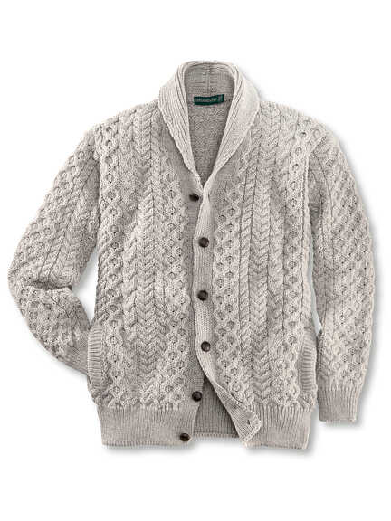 Irische Herren-Strickjacke