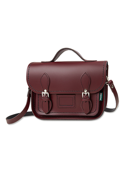 Satchel-Bag in Marsala-Rot