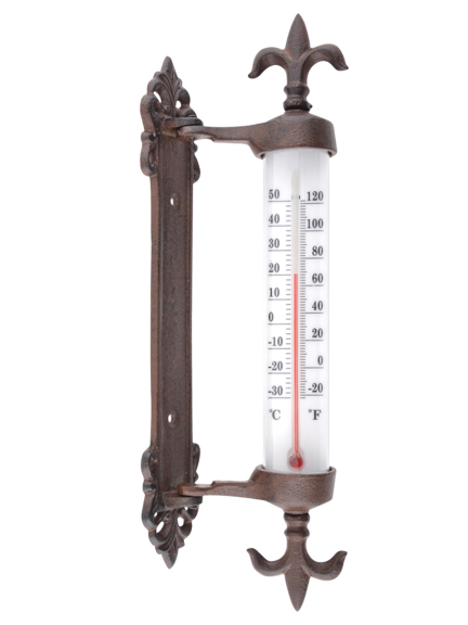 Nostalgisches Thermometer 'Fleur-de-Lys'