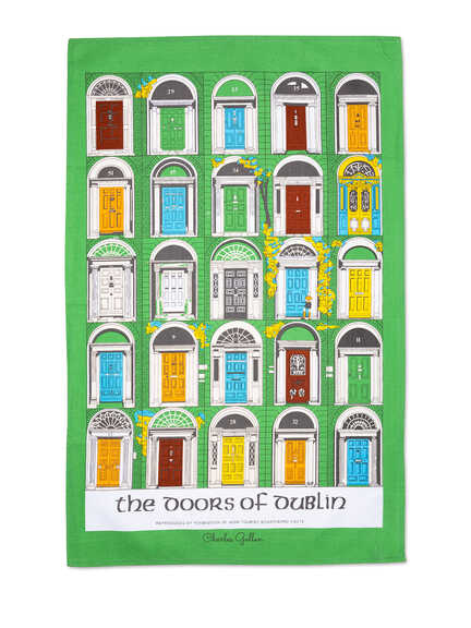 Geschirrtuch The Doors of Dublin