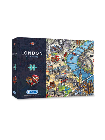 Puzzle 'London Landmarks' mit 1.000 Teilen