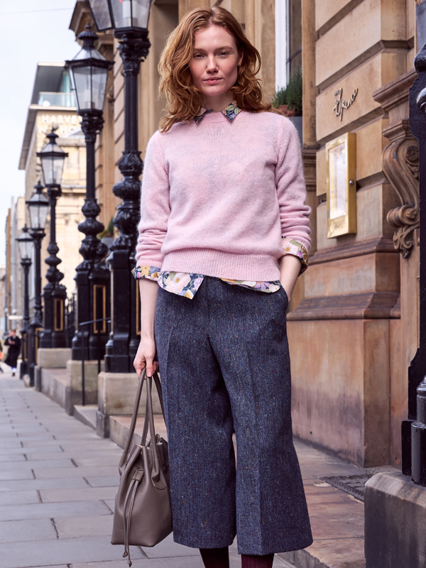 Stilvolle Winterhosen im englischen Stil Klassische Tweedhose im Stil des Hosenrocks
