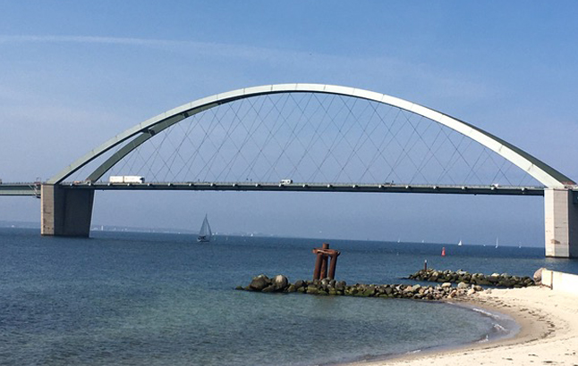 Sonneninsel Fehmarn - Blick auf Fehmarnsundbrücke