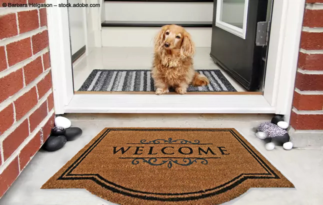 Welcome Home vor der Haustür