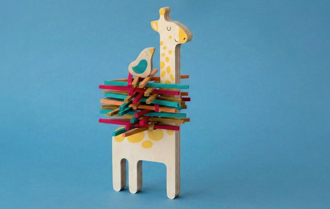 Stapelspiel mit Giraffe Matilda