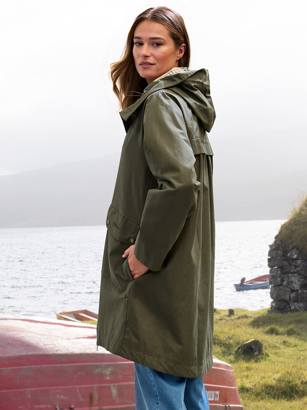 Olivgrüne Parkajacke