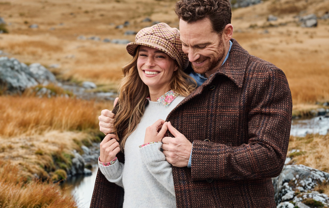 Mode aus englischem Tweed