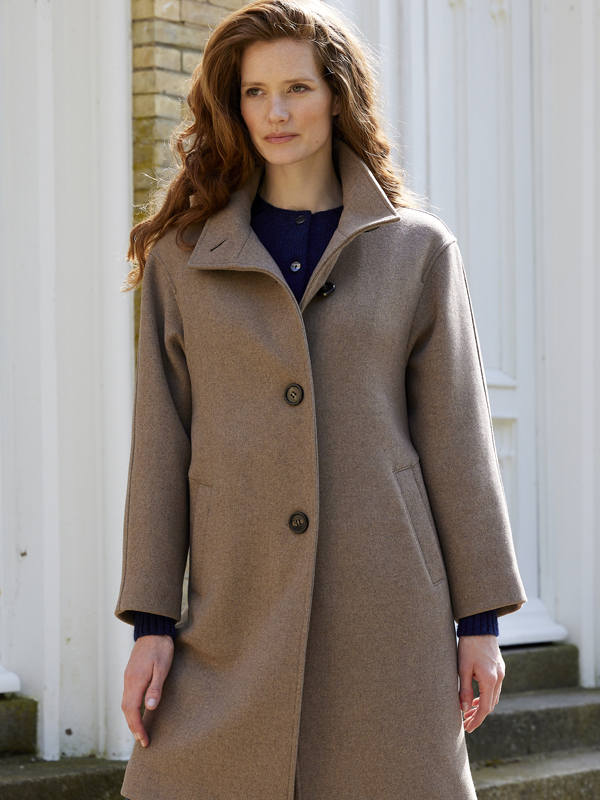 Wollmantel im Layering Urbaner Chic mit Wollmantel